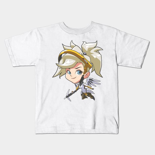 Mercy Cute Spray Kids T-Shirt by Antonon